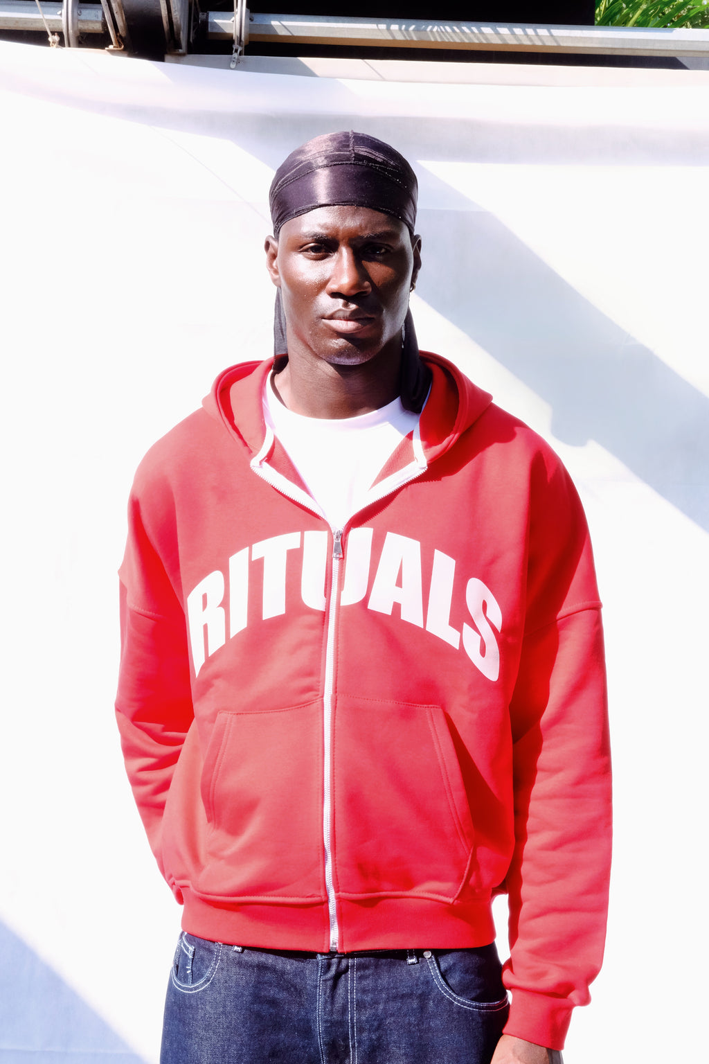 Rituals Red Zip Hoodie