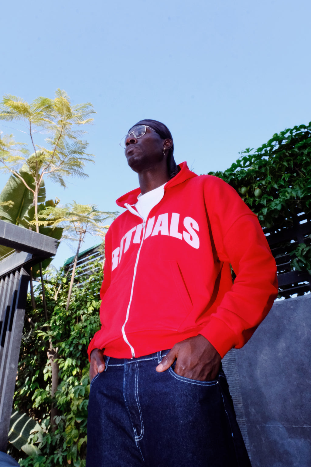 Rituals Red Zip Hoodie