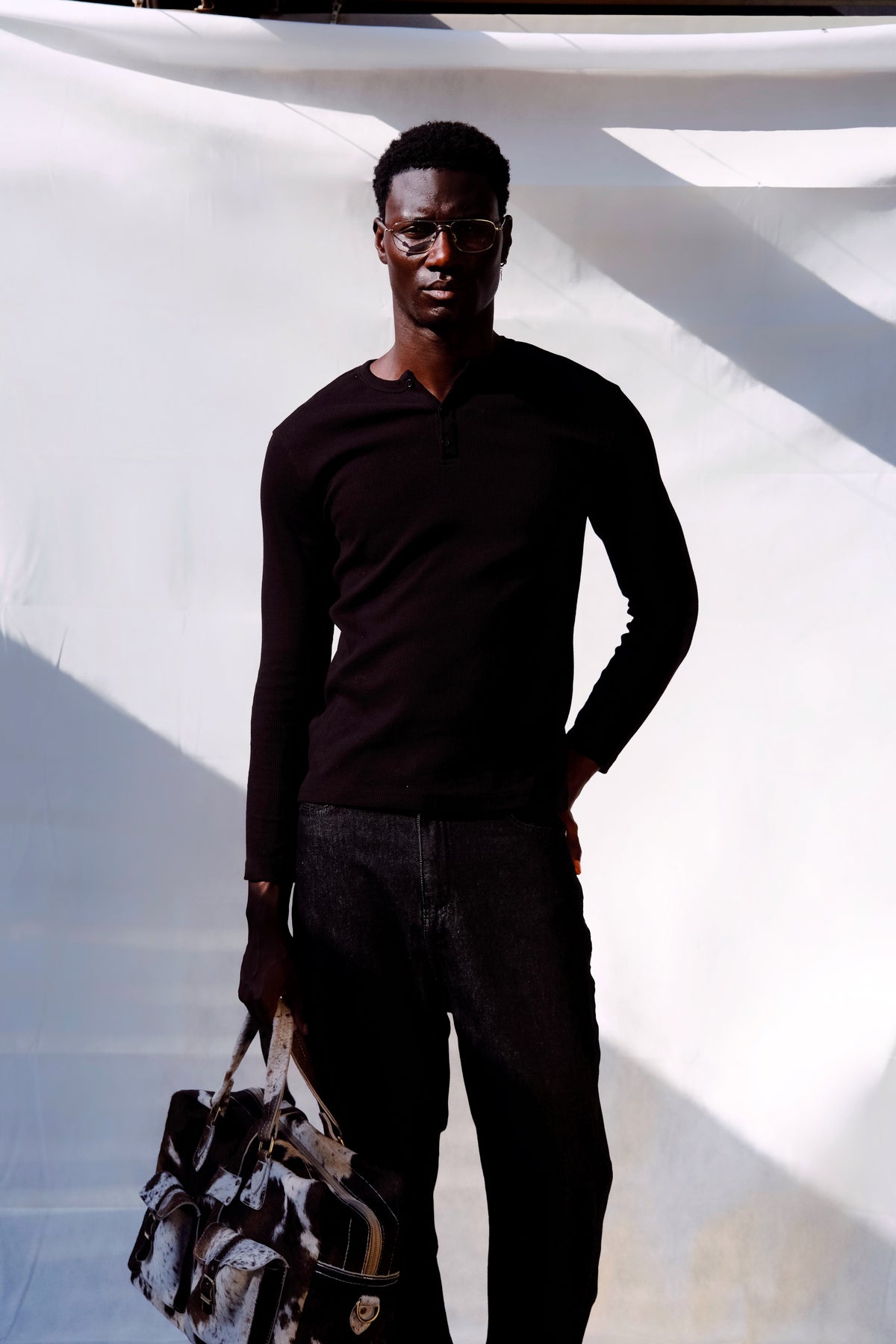 Rituals Black Henley Shirt "Pre-order"