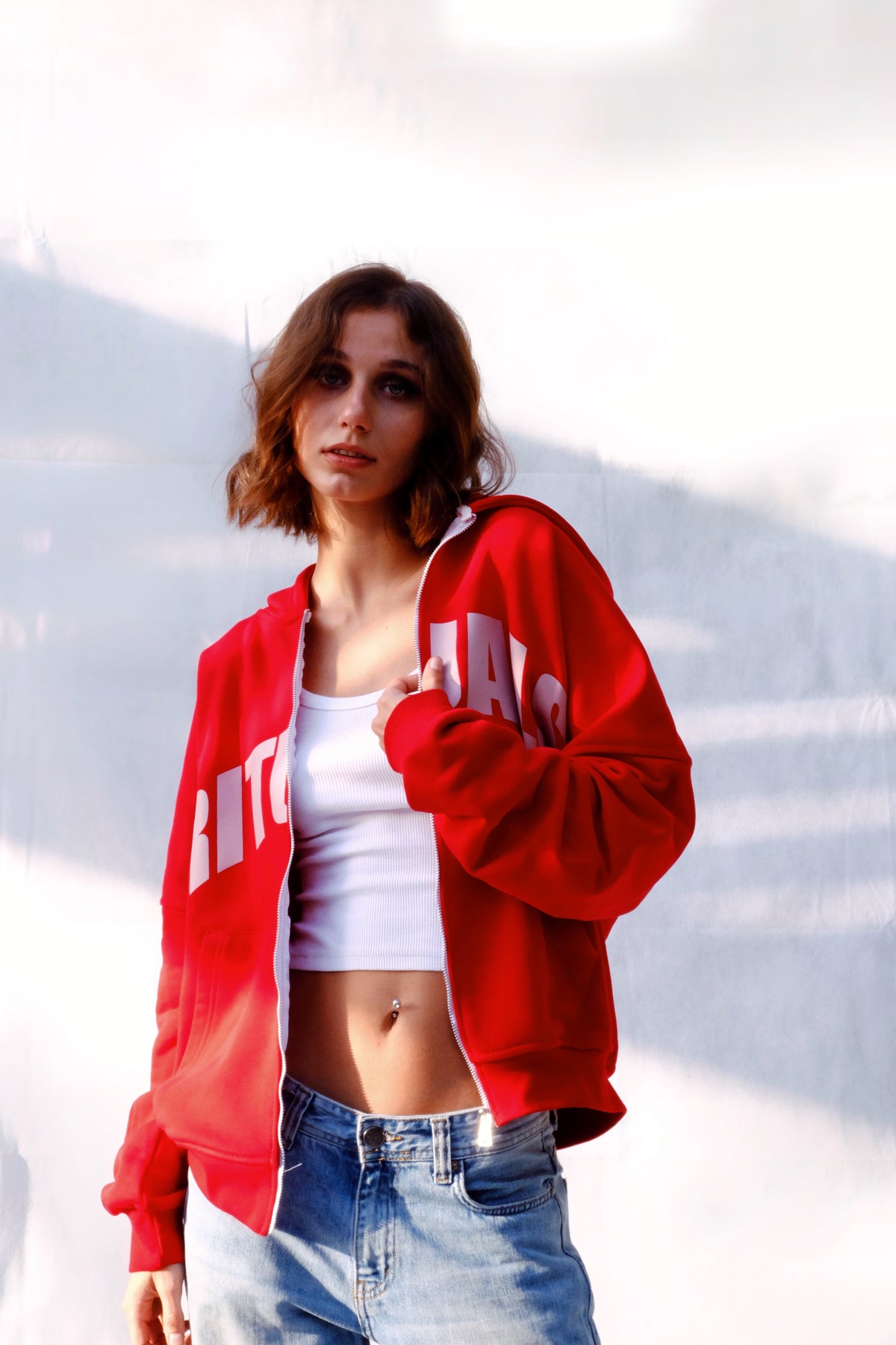 Rituals Red Zip Hoodie