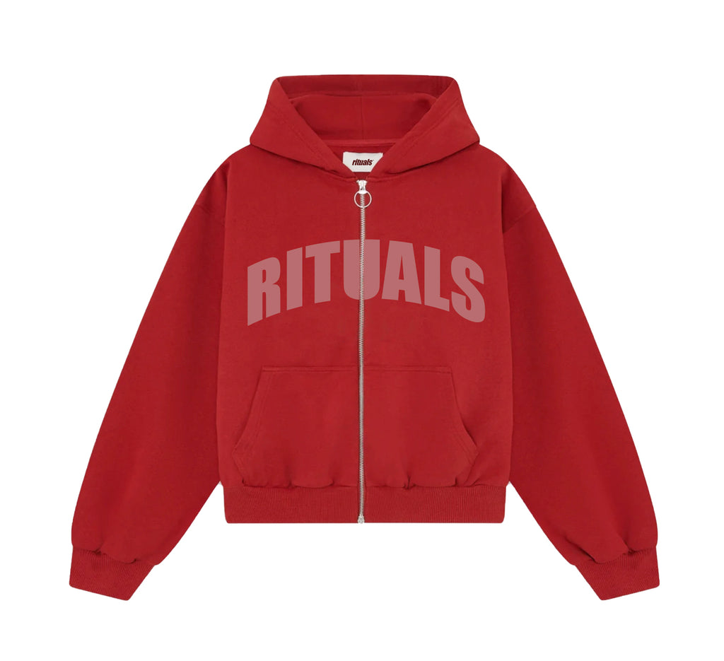 Rituals Red Zip Hoodie